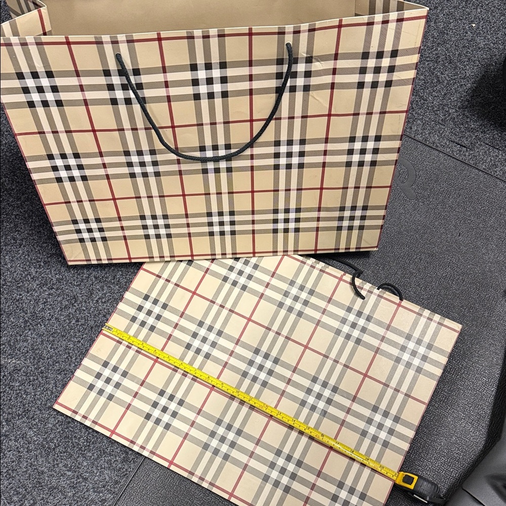 Burberry Beige and Red Checkered Bags